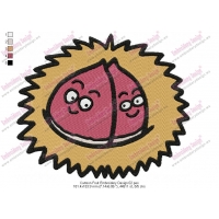 Cartoon Fruit Embroidery Design 02